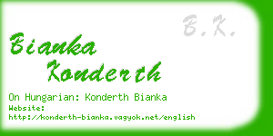 bianka konderth business card